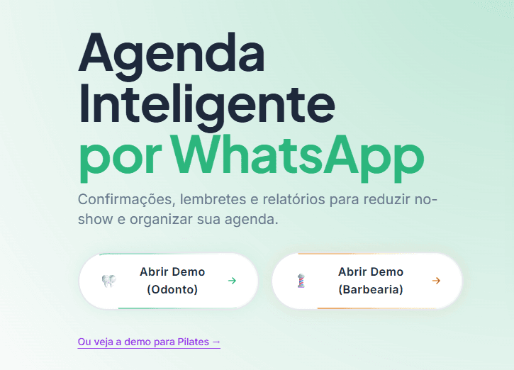Agendamento Inteligente via WhatsApp